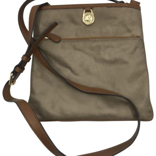 Michael Kors Tan Nylon Shoulder Bag