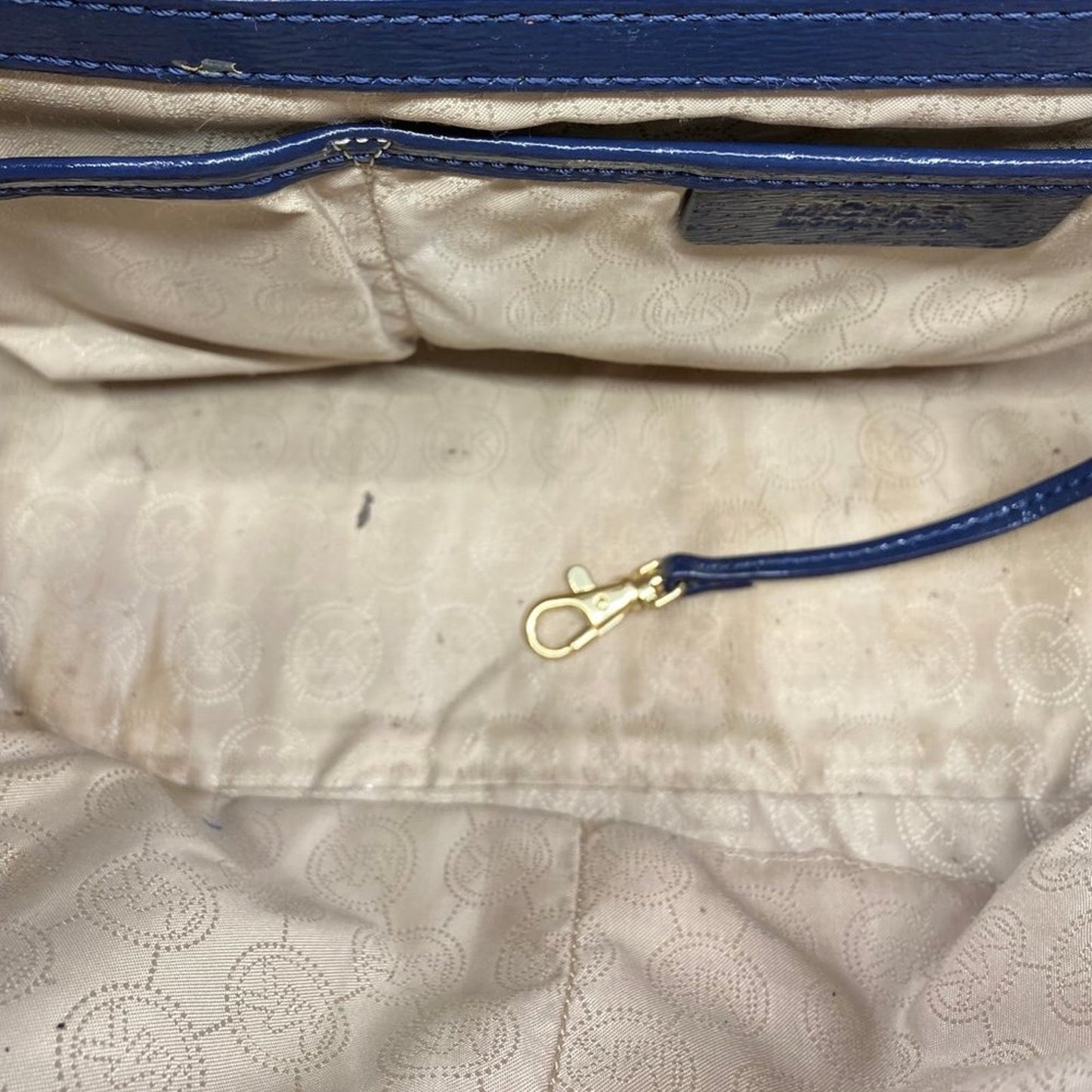 Michael Kors L Blue Leather Crossbody/Handbag