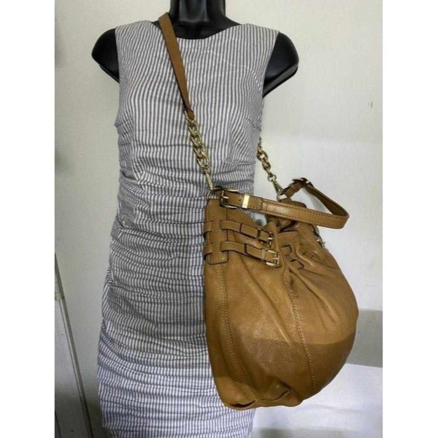 michael kors crossbody w w strap orange leather ho