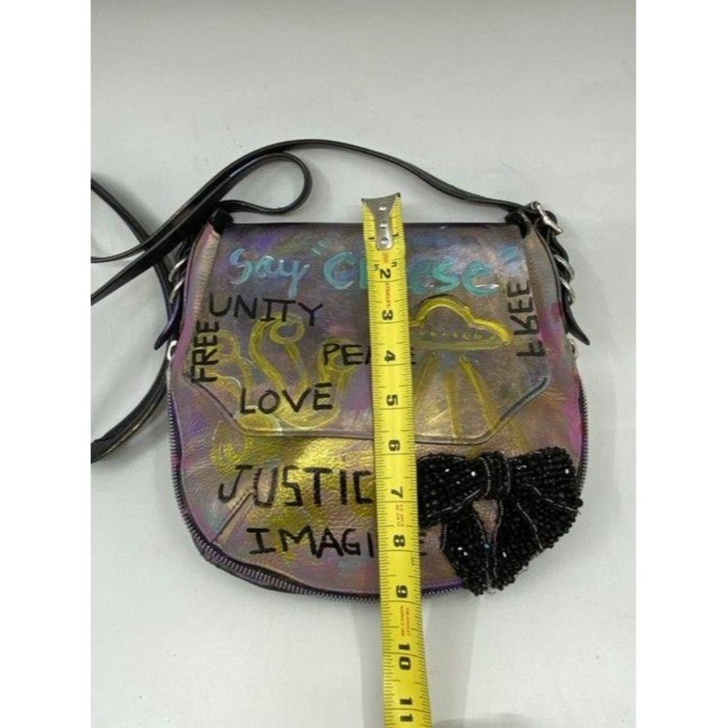 rag and bone customized multicolor leather shoulde