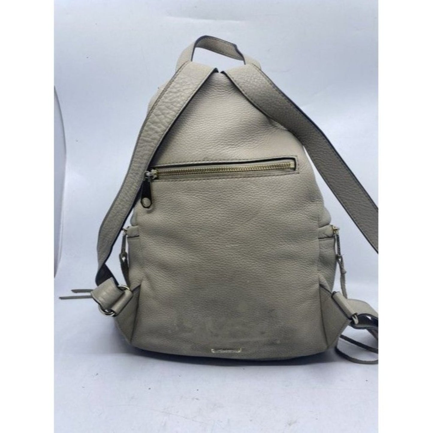 Rebecca Minkoff Stevie Julian Fringe Nubuck Gray Leather Backpack