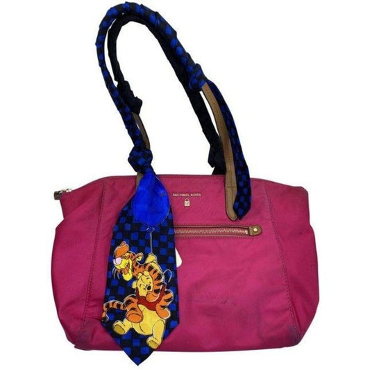 michael kors w customized w tie sash pink blue tot
