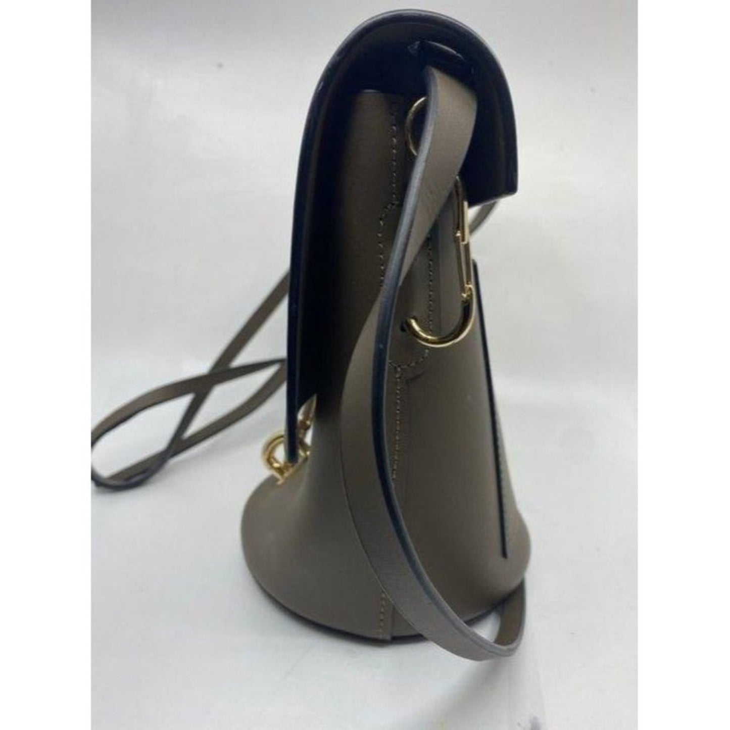 zac posen olive green leather cross body bag