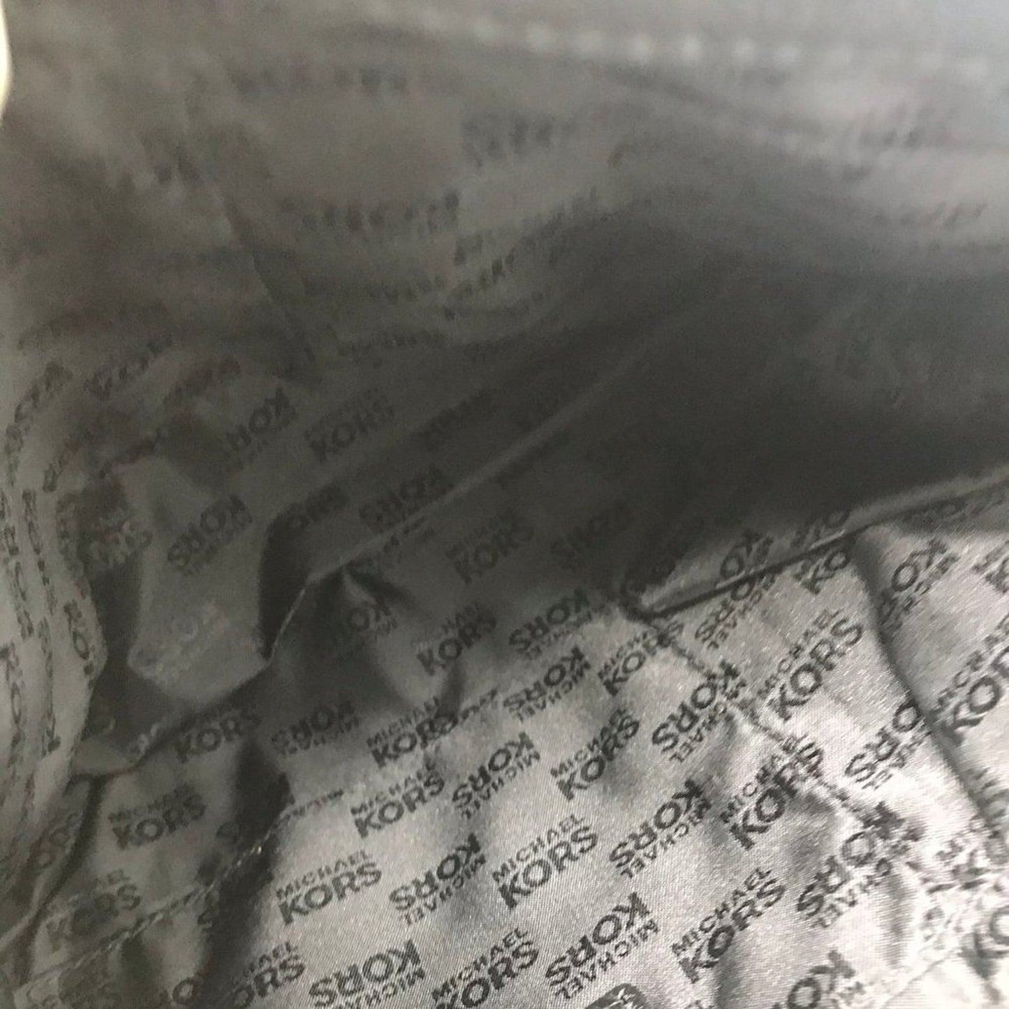 Michael Kors Black Large PU Leather Tote Bag