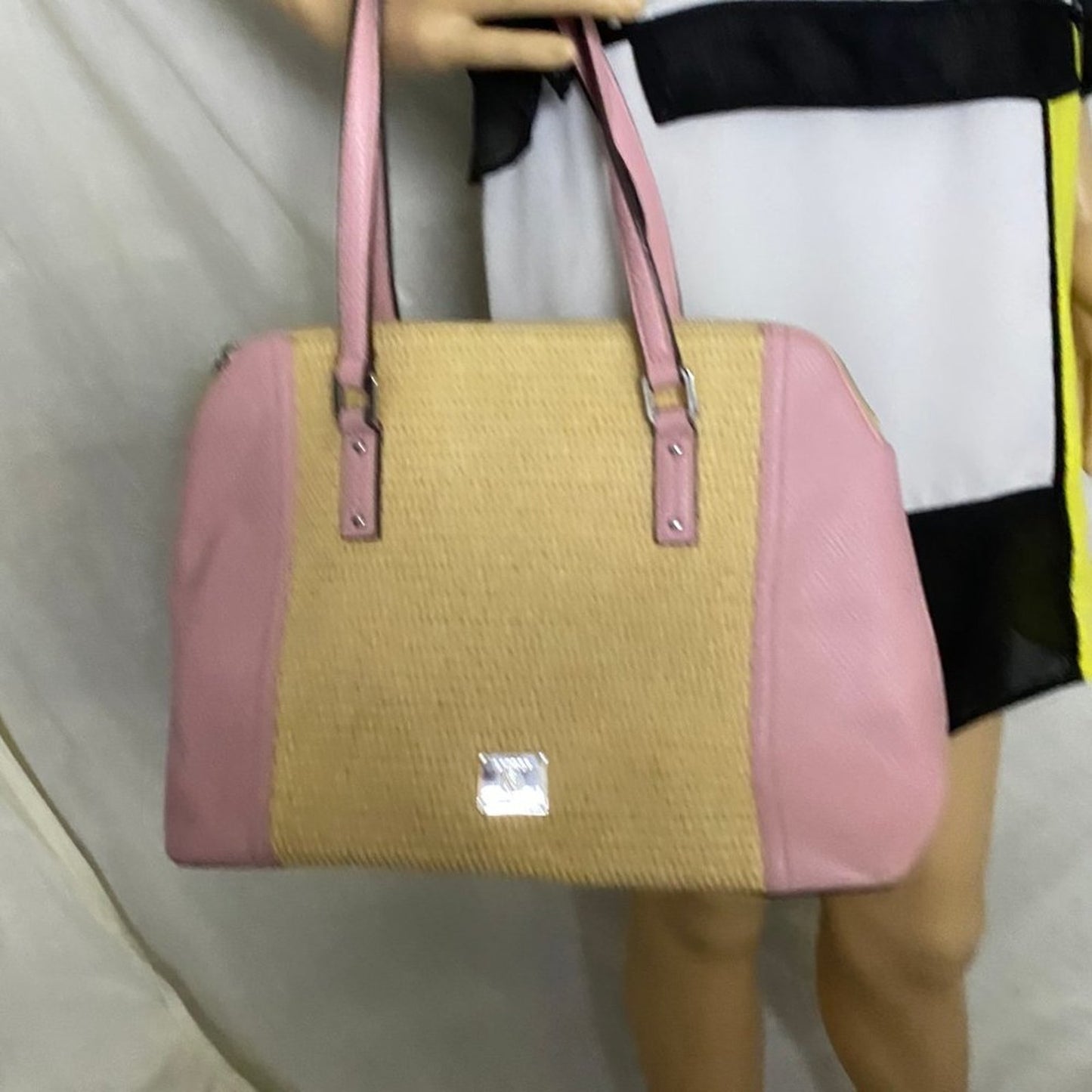RALPH LAUREN Tan Cream Handbag / Shopping Tote