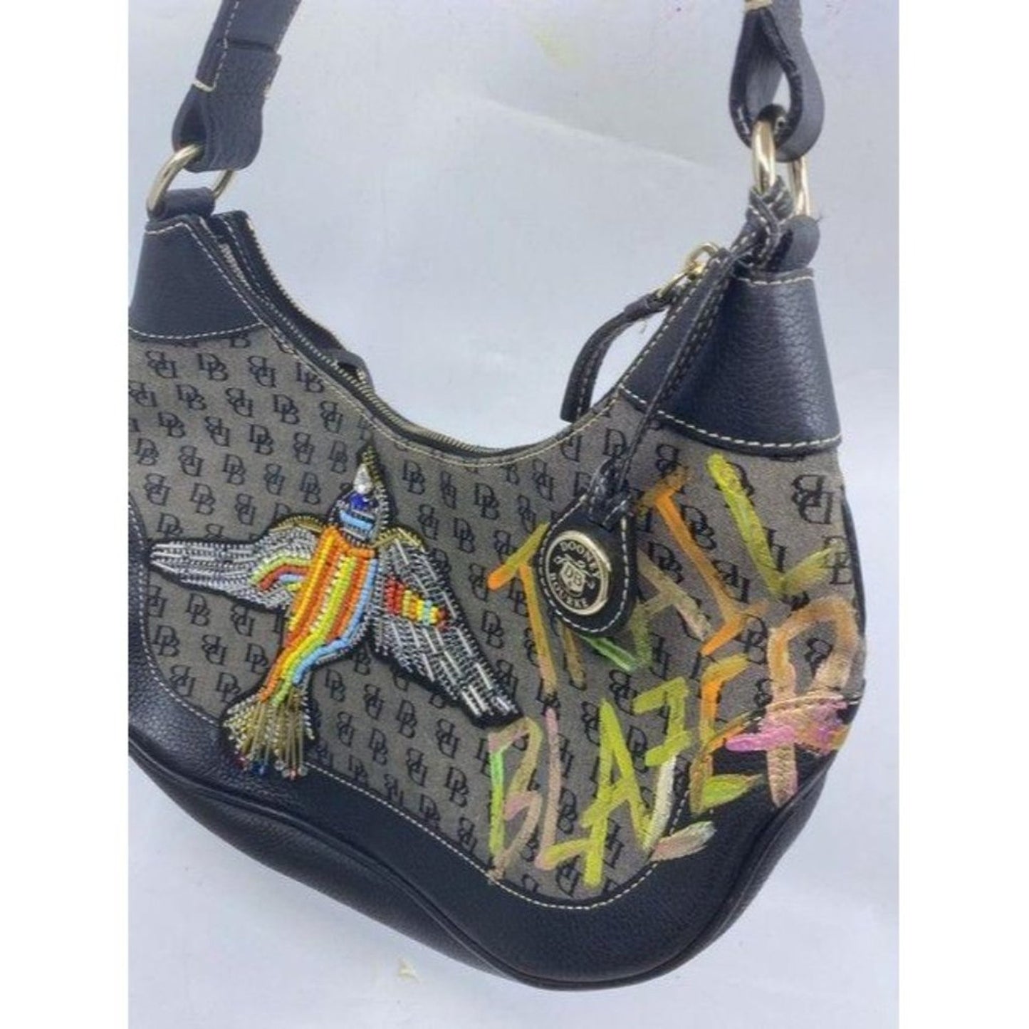 Dooney and Bourke w hand customized by me w appliq