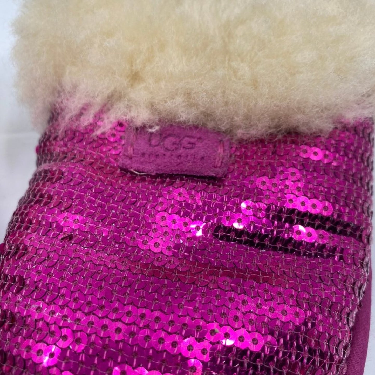 UGG Classic Sequin Slip-On Hot Pink Size 2