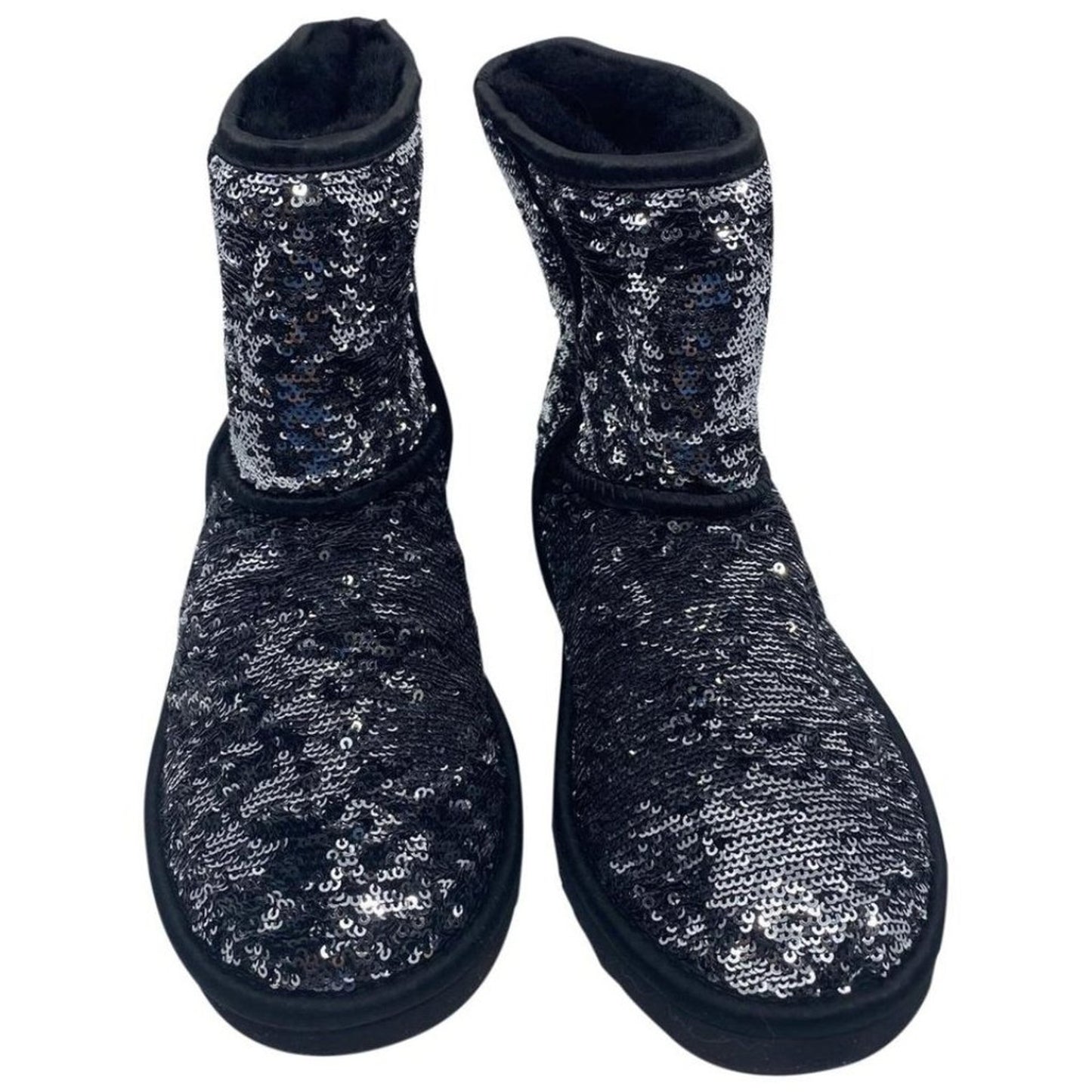 Fashion UGG Black Silver Special Boots Size: US 4