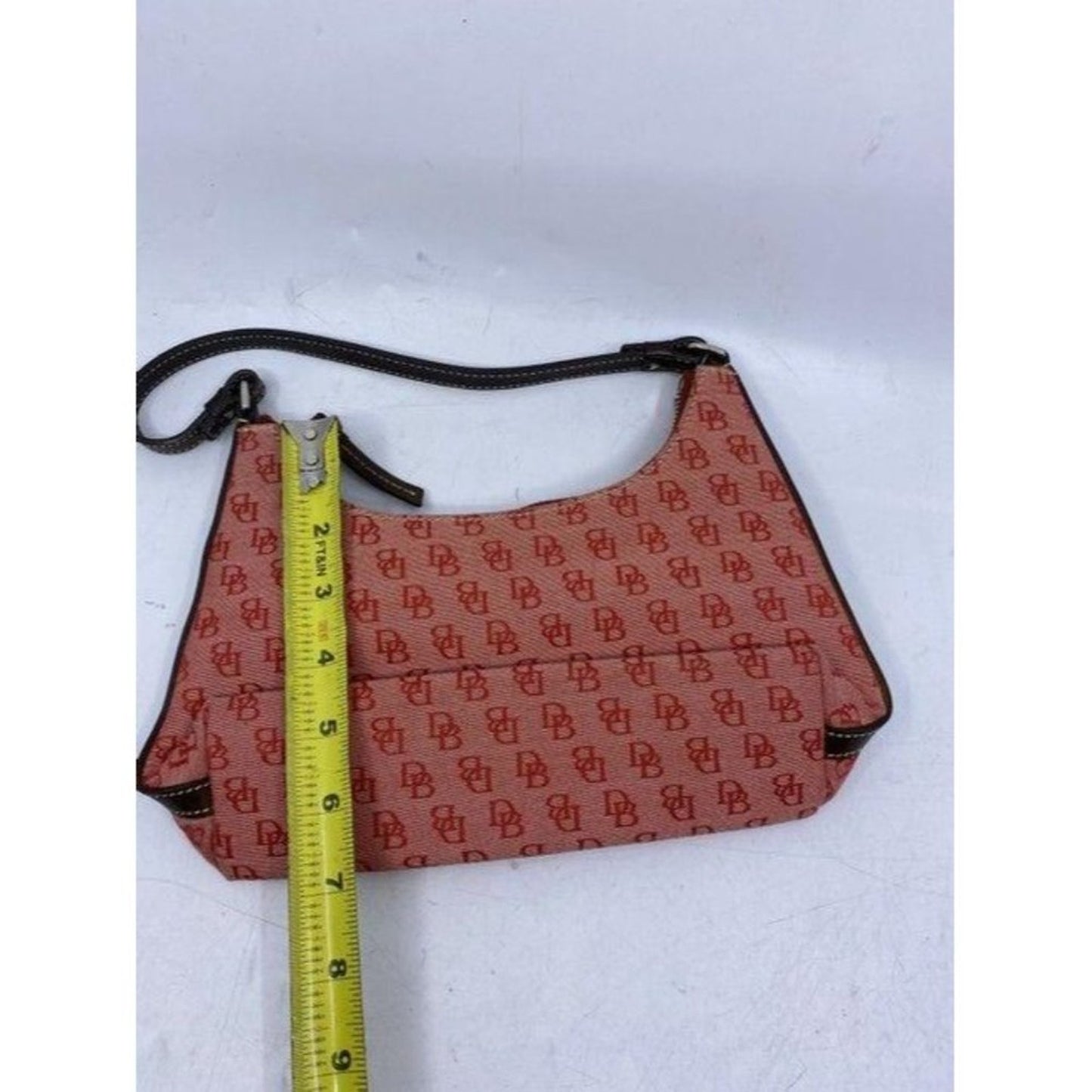 Dooney and Bourke mini purse red fabric hobo bag