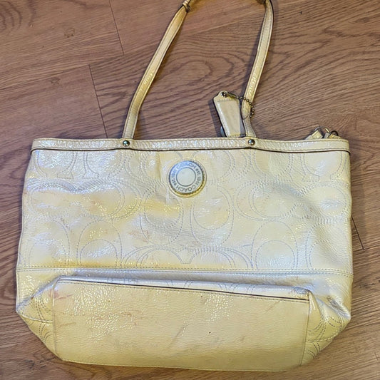 Coach Yellow Tote Bag