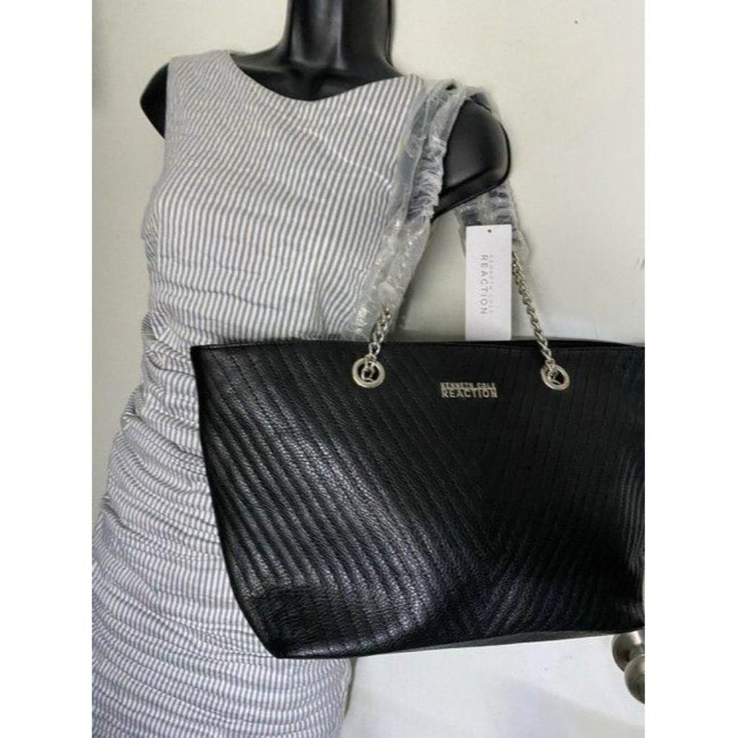 Kenneth Cole reaction msrp black leather shoulder