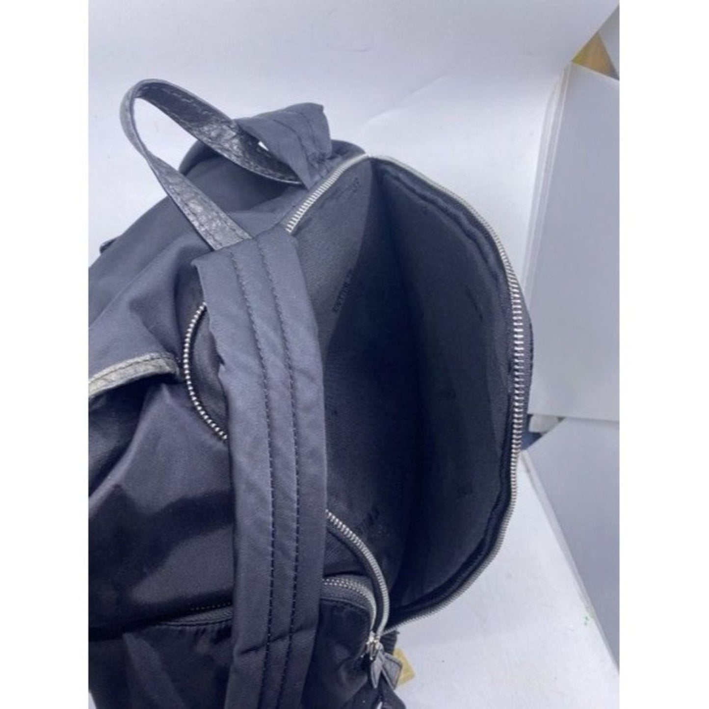 Mz Wallace Cece Moto Black Nylon Backpack