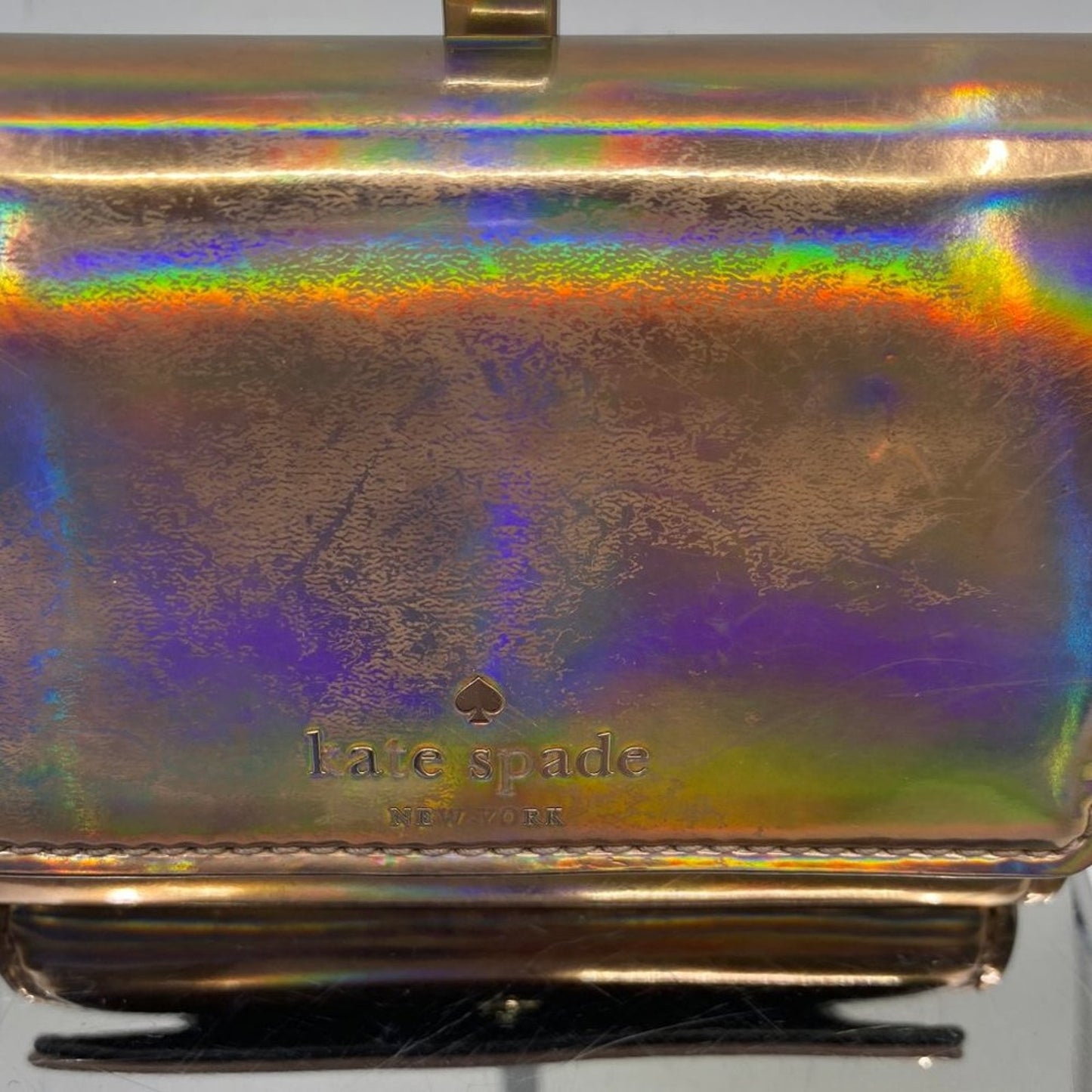 Kate Spade Golden Shiny Leather Wallet