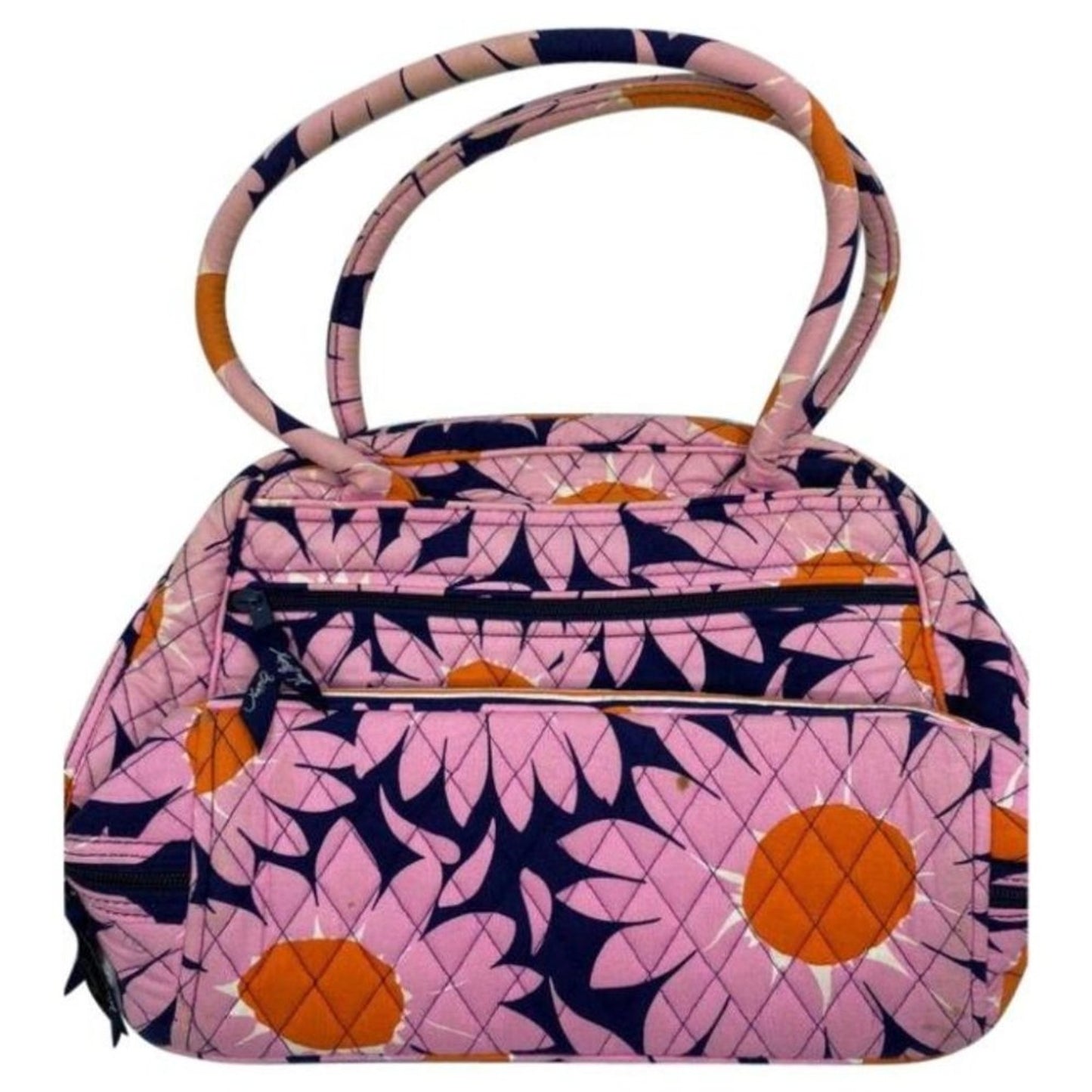 VERA BRADLEY Quilted Tote Bag Pink Black