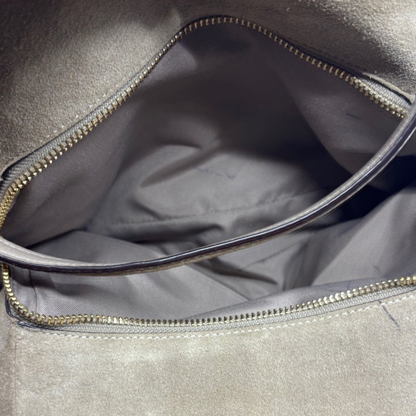 Elegant Taupe Leather Women's Bag