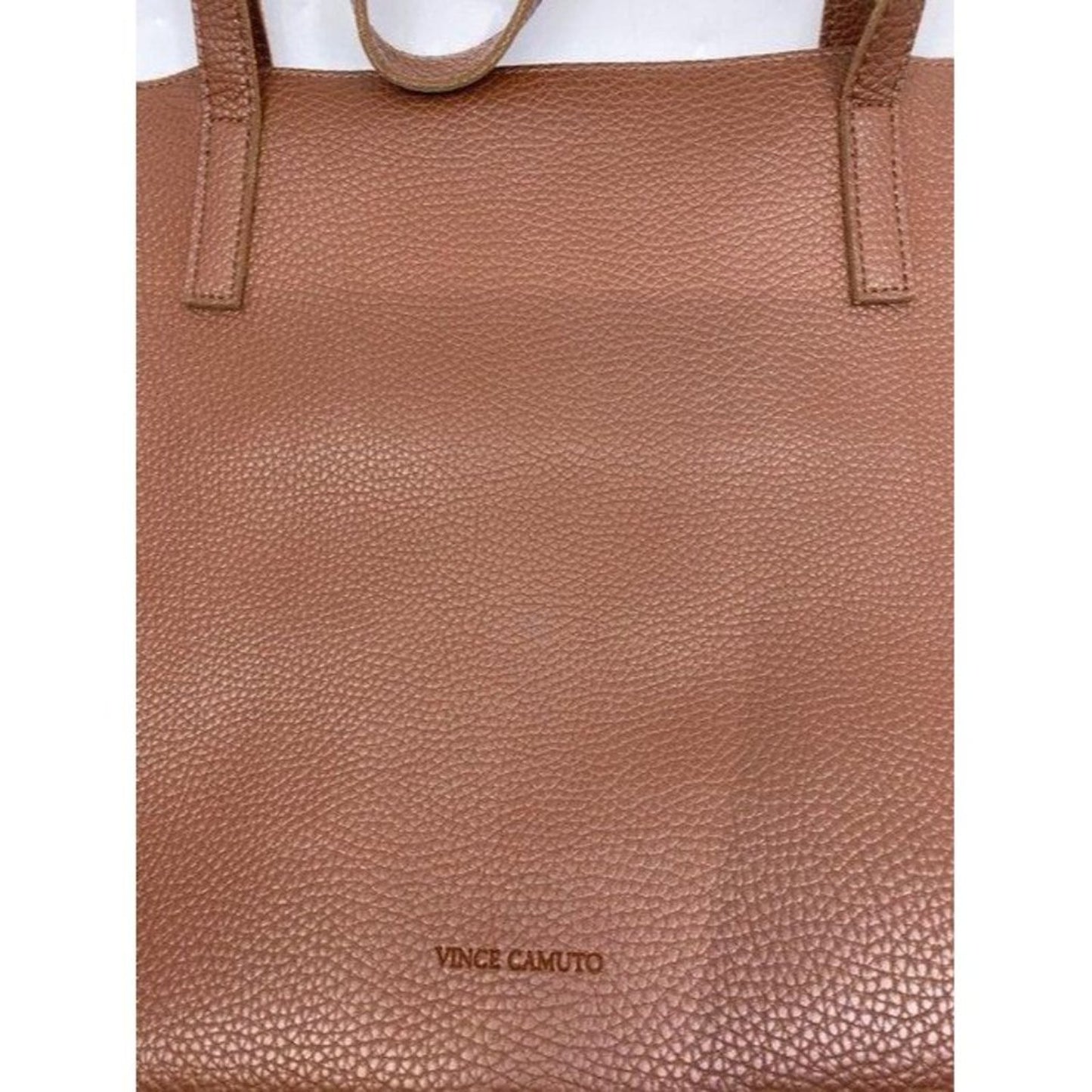 Vince Camuto msrp bronze leather shoulder bag