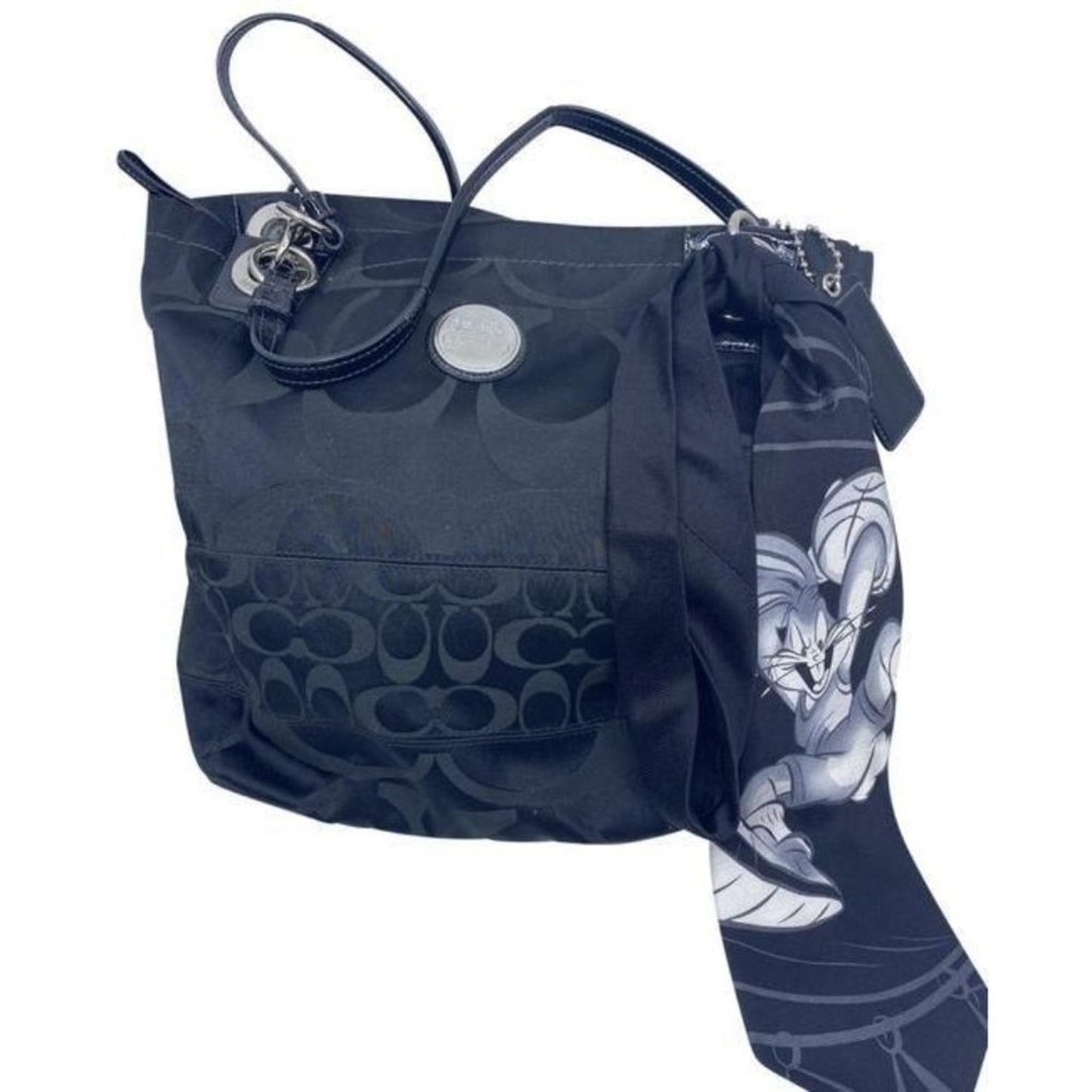 coach w w detachable specialty tie accent black sh
