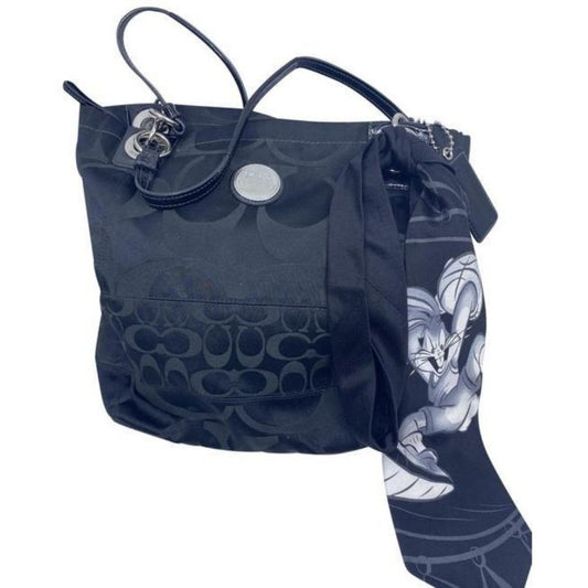 coach w w detachable specialty tie accent black sh