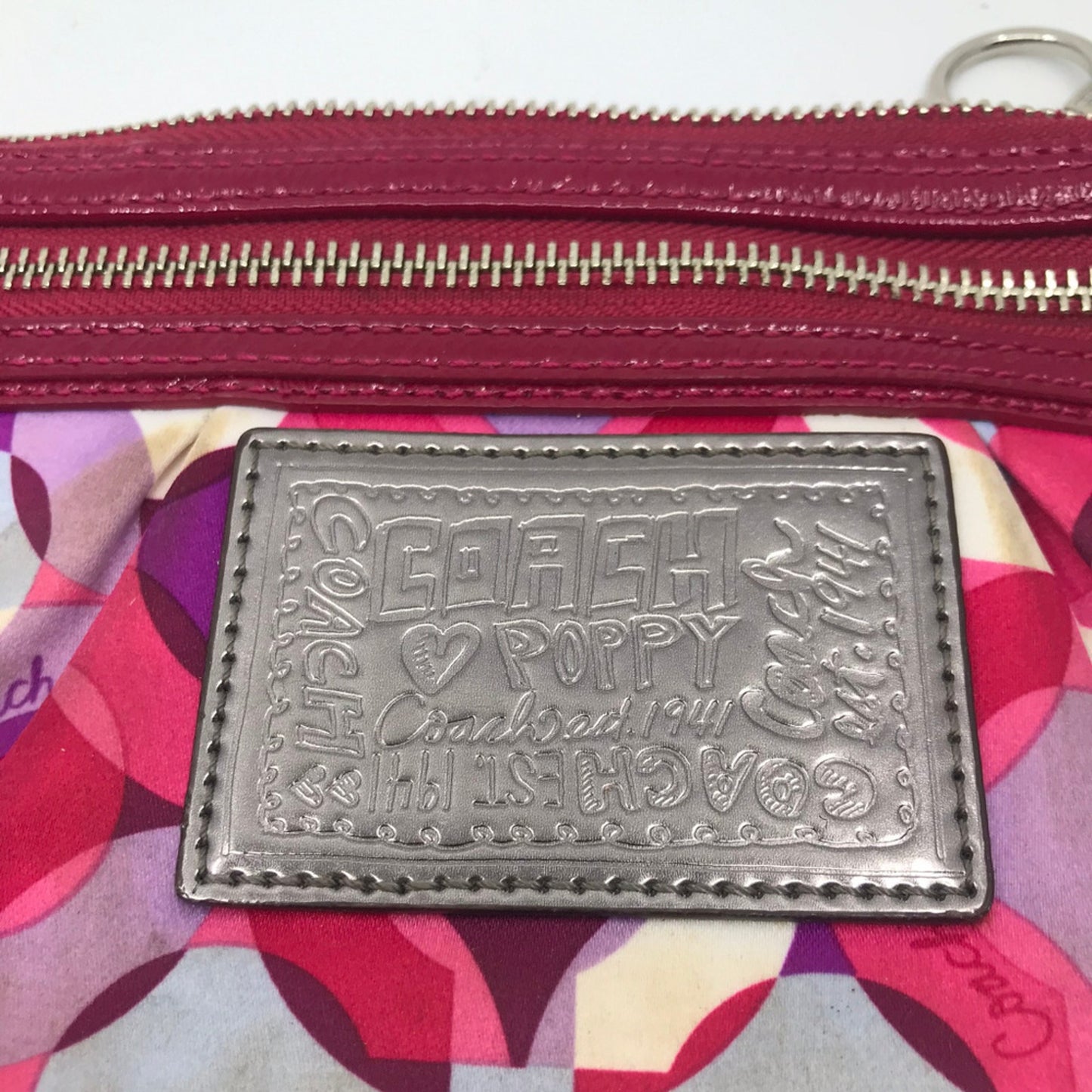 COACH Red Small Nylon Handbag