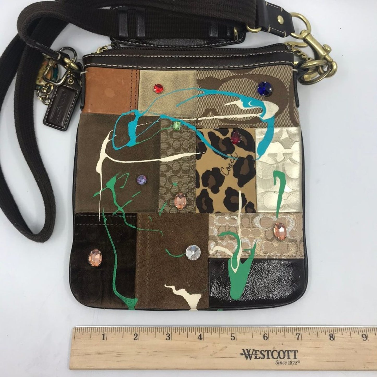 COACH Customized Multicolor Fabric Crossbody Bag