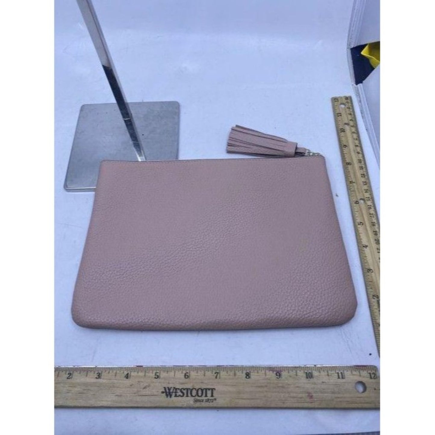 Kate Spade Large Rose Pink Leather Clutch