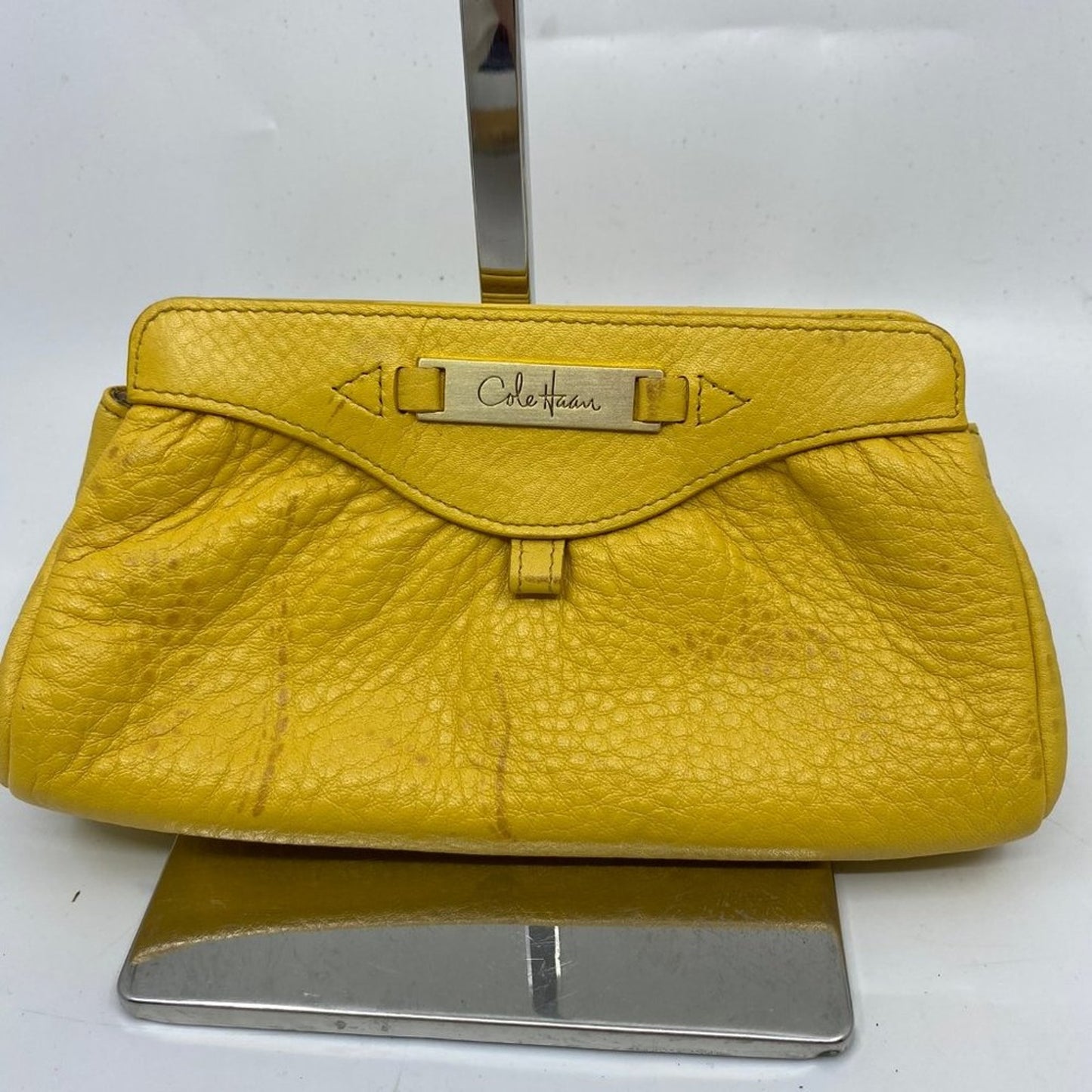 Cole Hane Yellow Leather Wallet