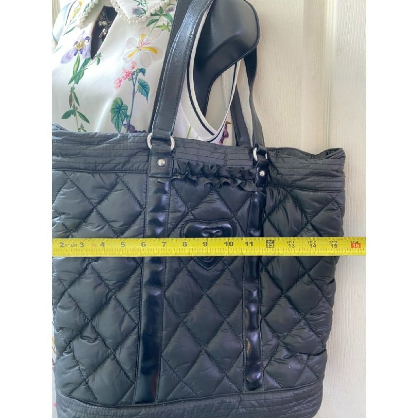 Juicy Couture Black Large Nylon Tote Bag