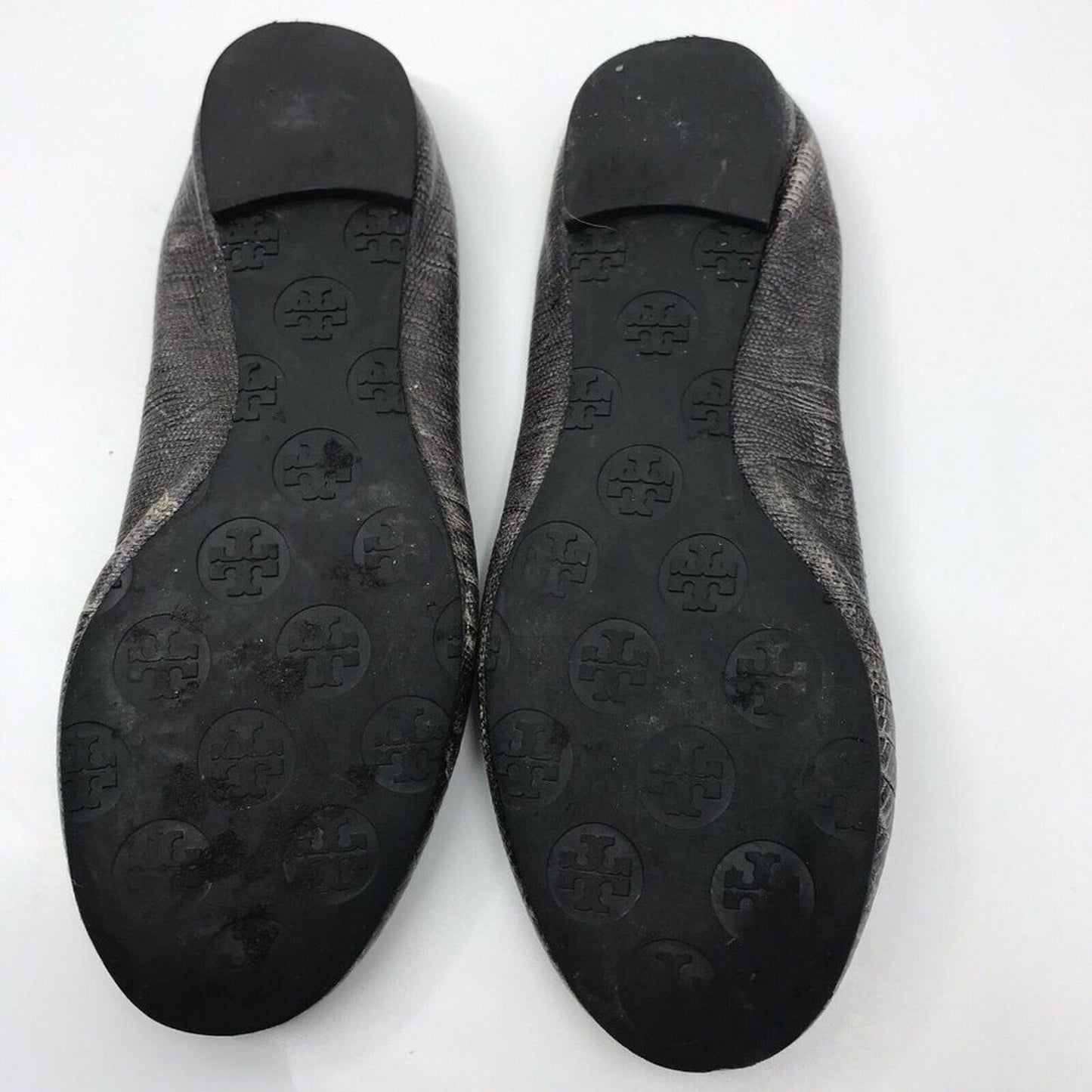 TORY BURCH Pewter Ballerina Flats size 6