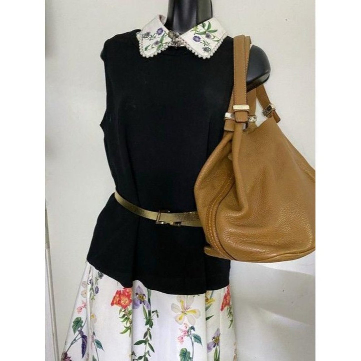 michael kors orange leather shoulder bag