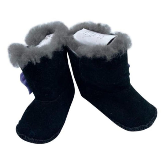 UGG Baby Black Purple Boots Size 1