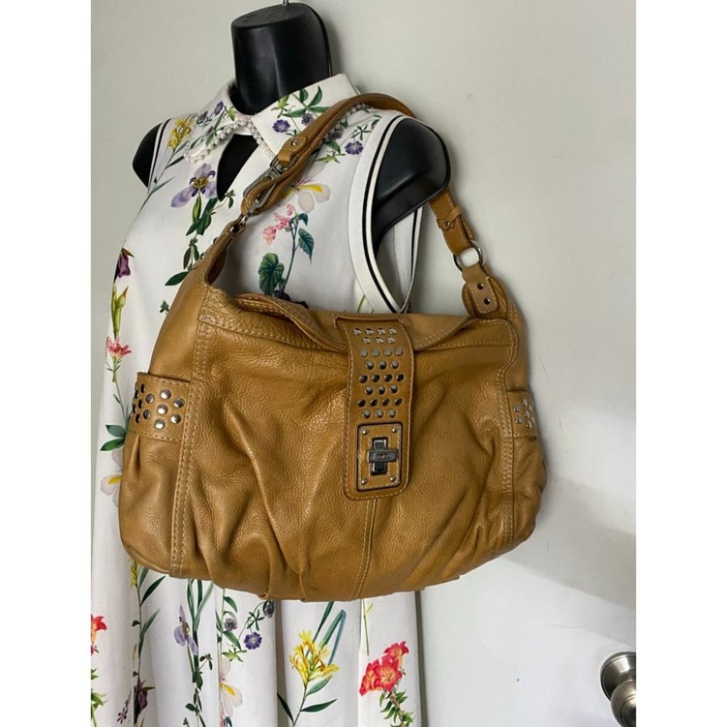 Rafe Tan Large Leather Shoulder/Crossbody Bag