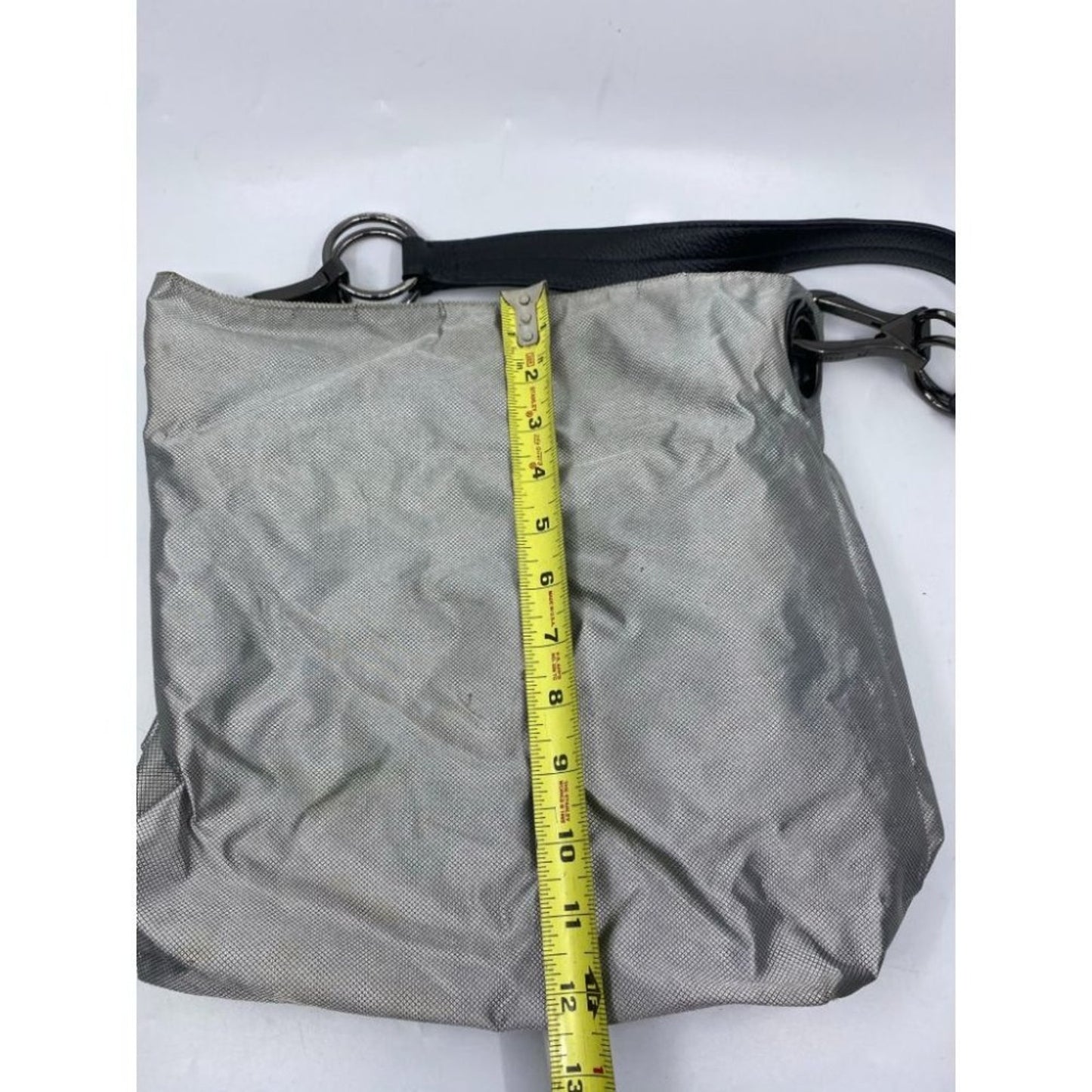 IPK Paris 75 Gray Nylon Hand Bag/Shoulder