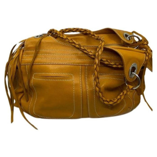Sondra Roberts Orange Leather Shoulder/ Handbag
