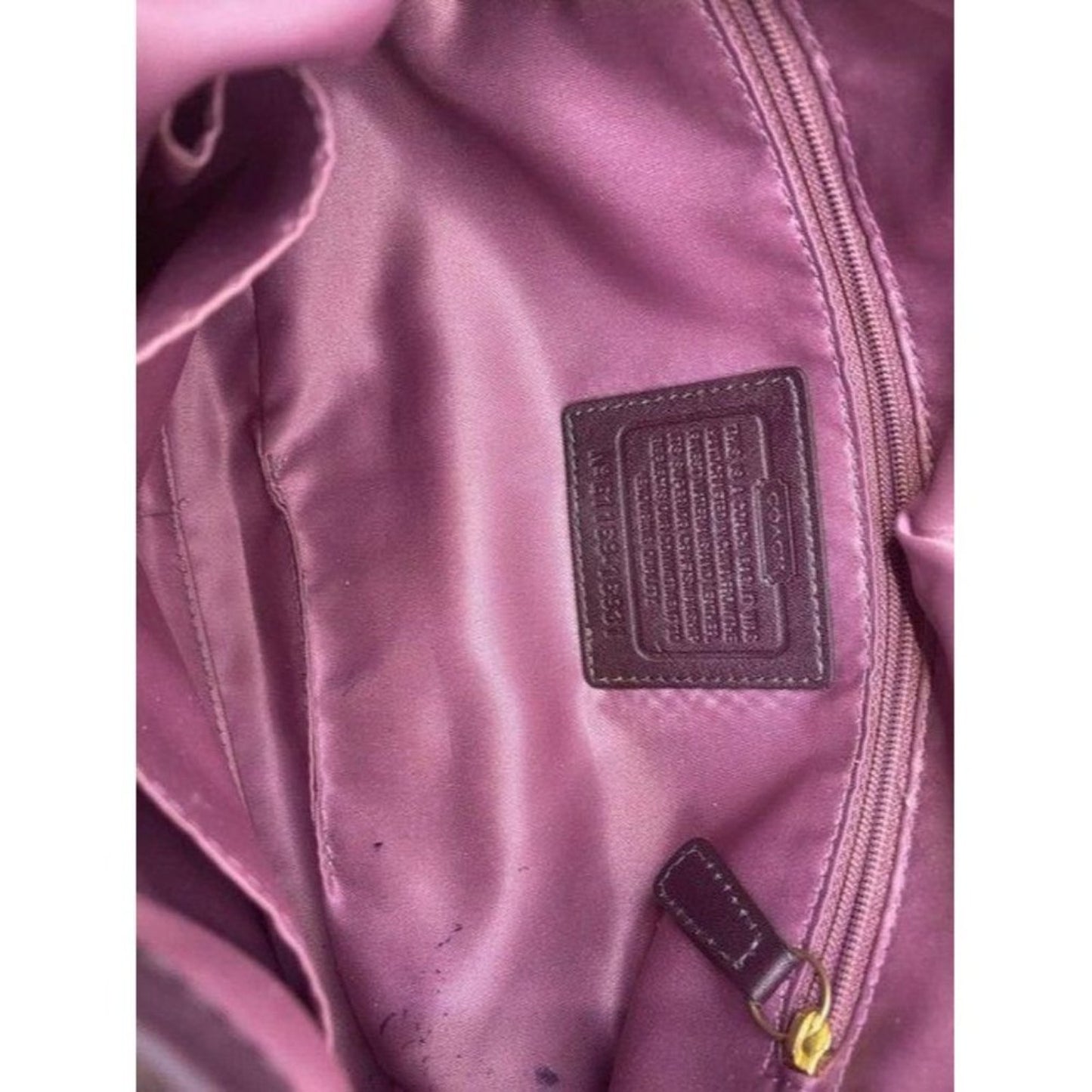 coach vintage rare brown leather cross body bag