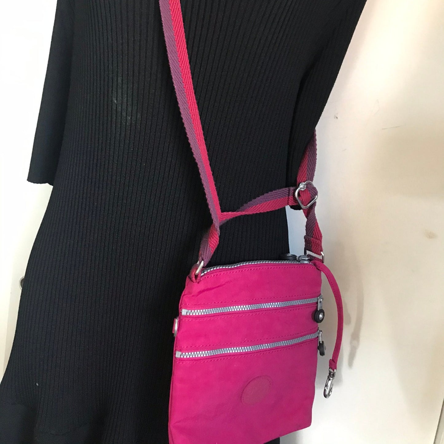 Kipling Red Nylon Small Crossbody Bag