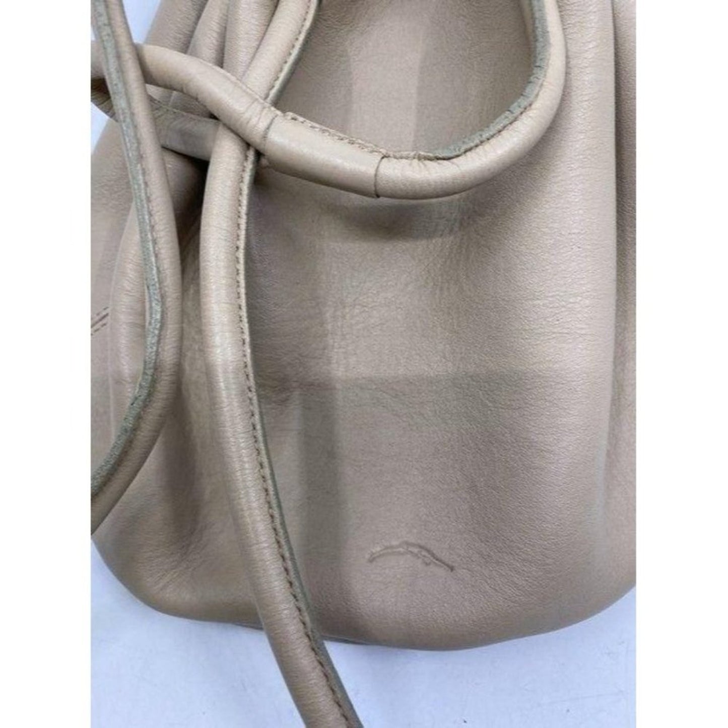Shaffer La Msrp Beige Leather Shoulder Bag