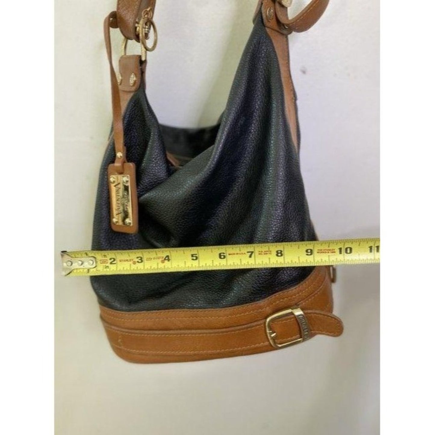 valentina black orange shoulder bag
