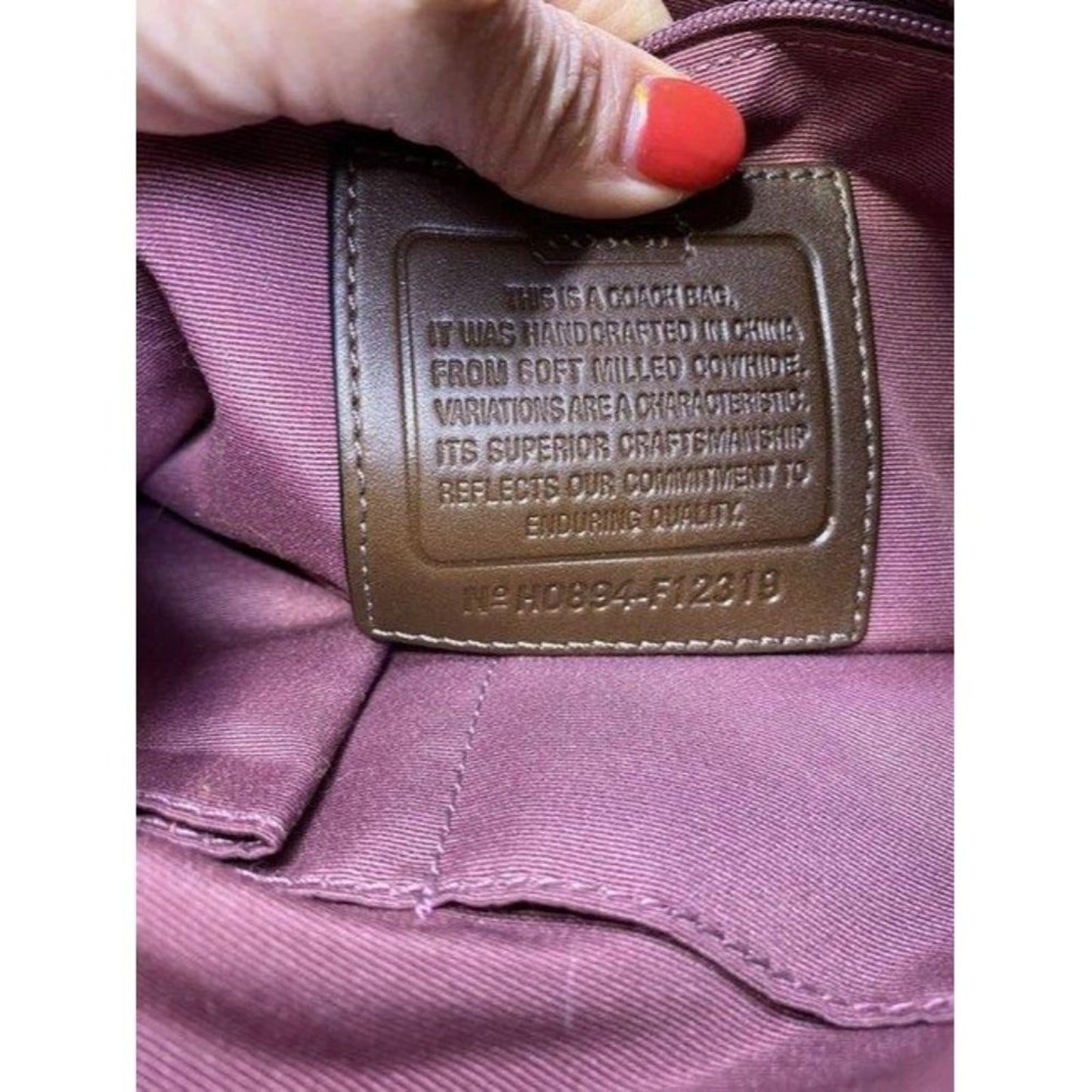 coach shoulder brown leather cross body bag