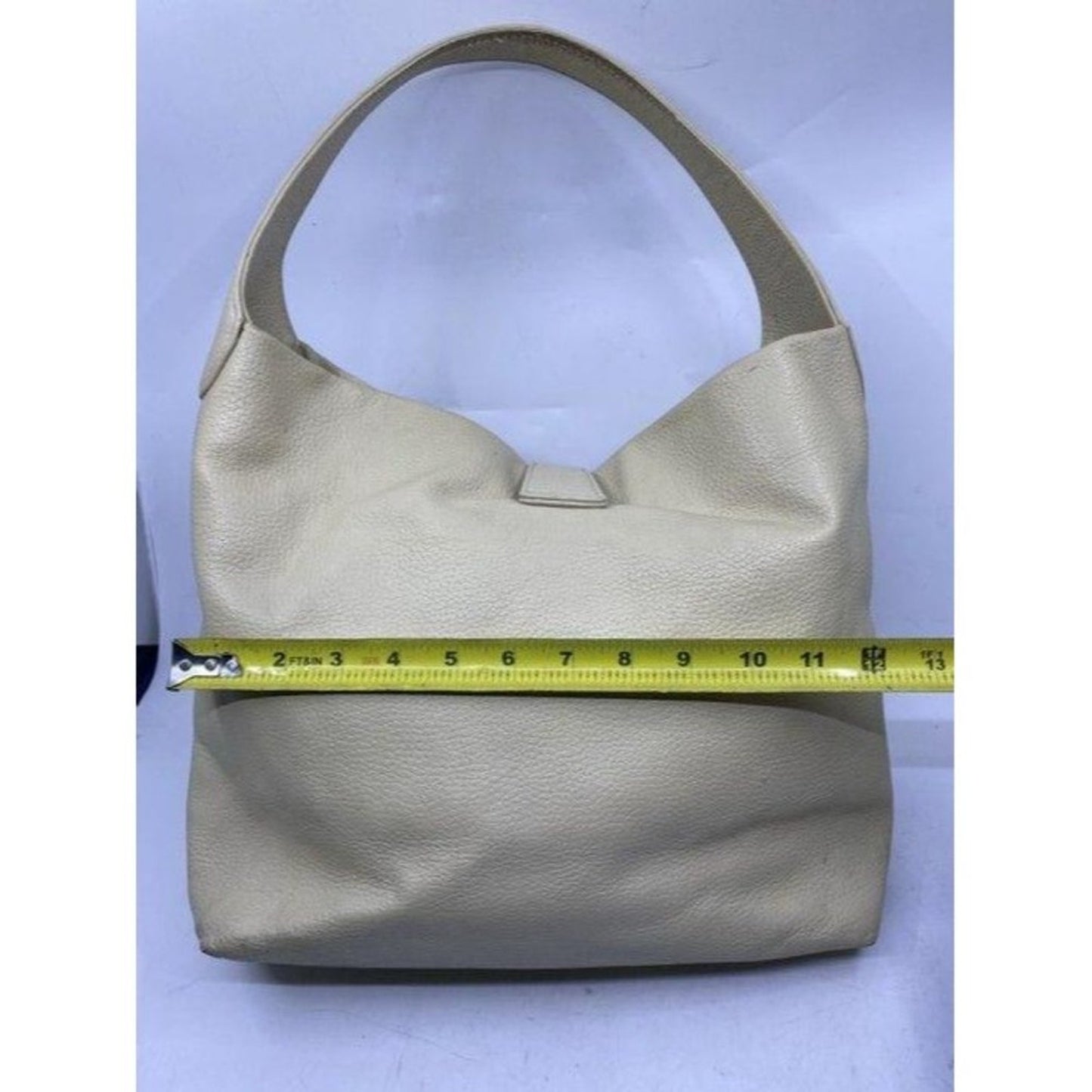 Dooney and Bourke cream leather hobo bag