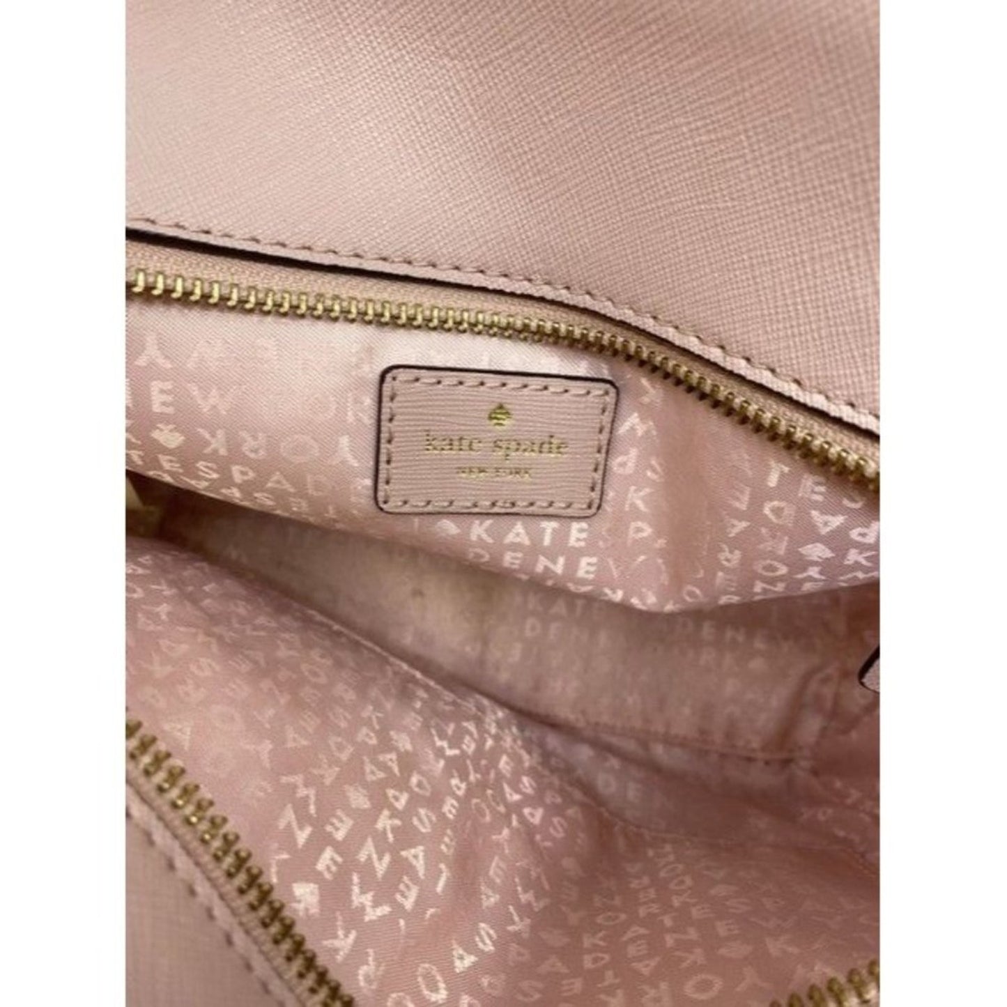 Kate Spade Unique Studded Bow Pink Leather Cross Body Bag