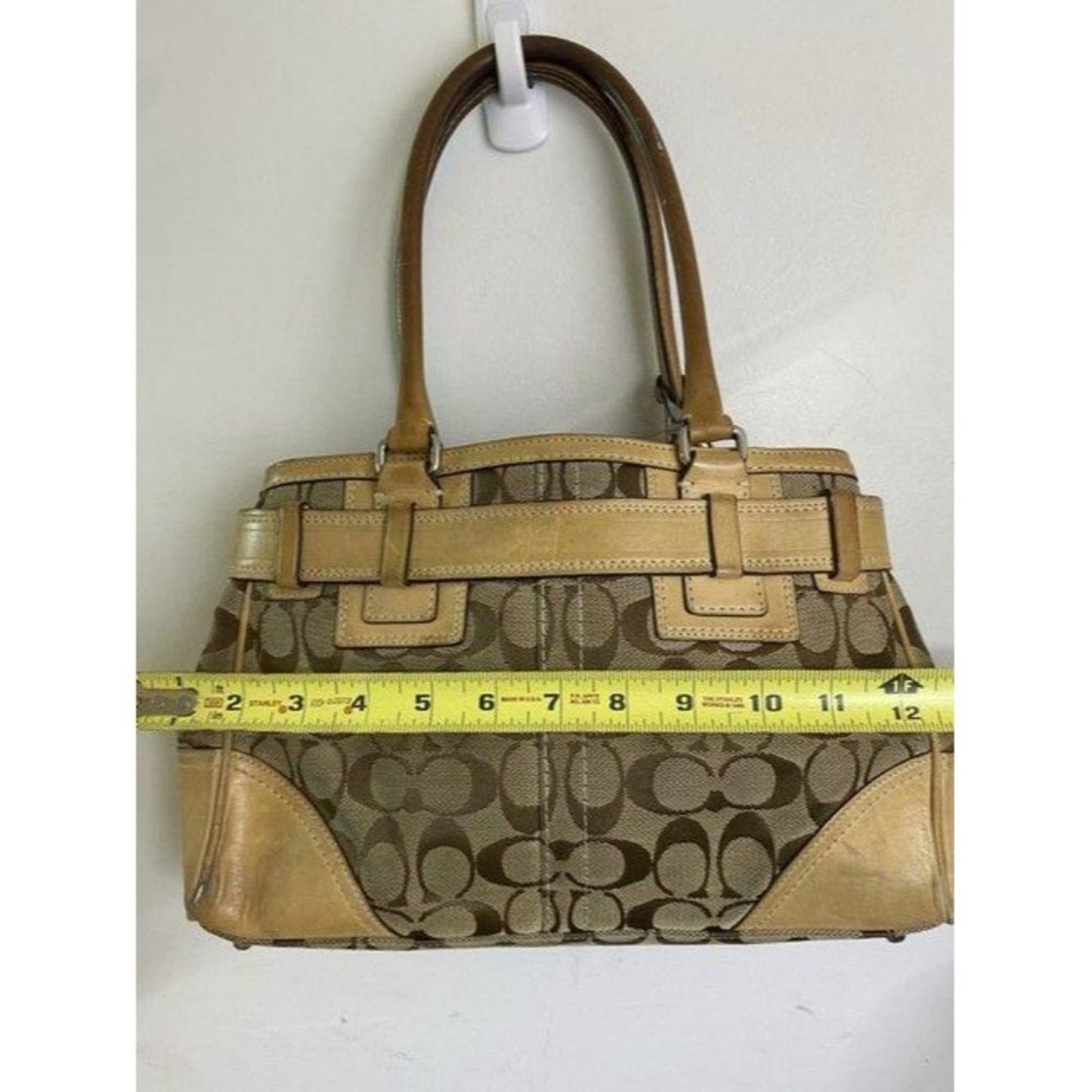 coach graffiti customized with and applique tan sh