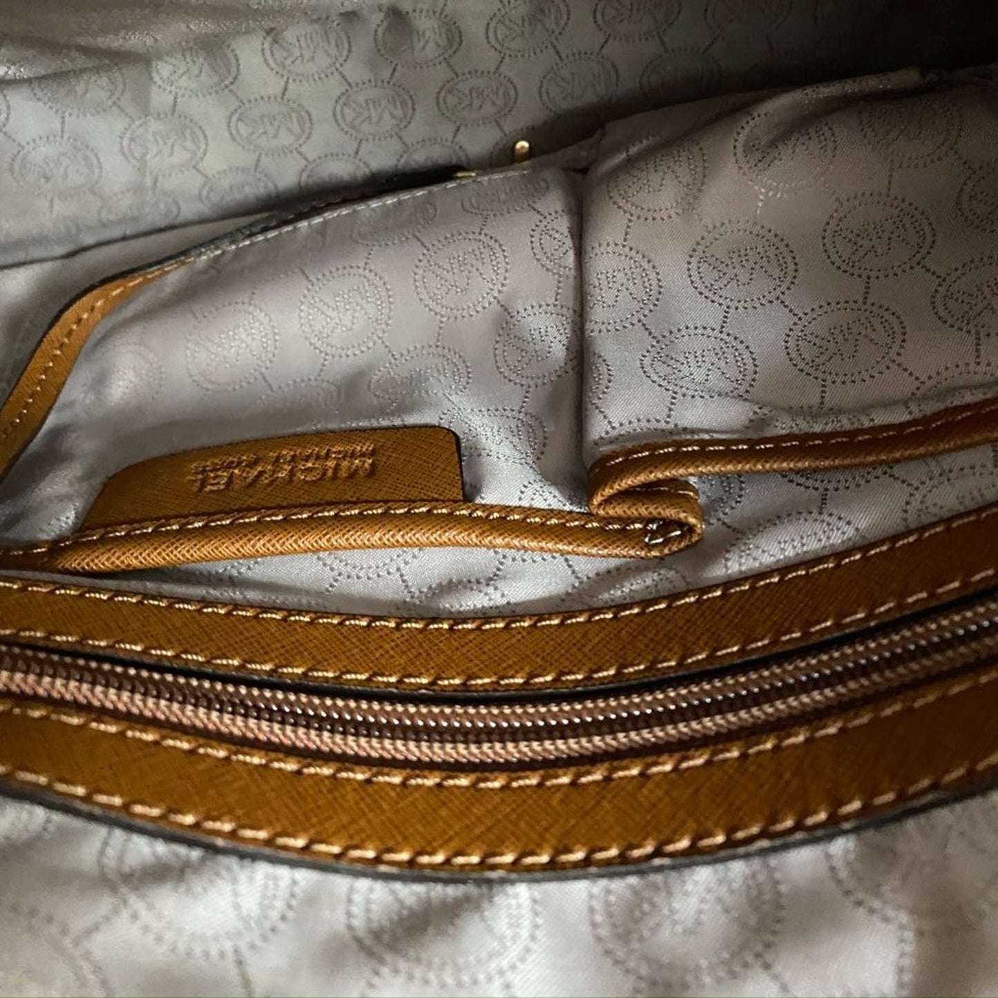 Michael Kors Medium Brown Hamilton Leather Bag