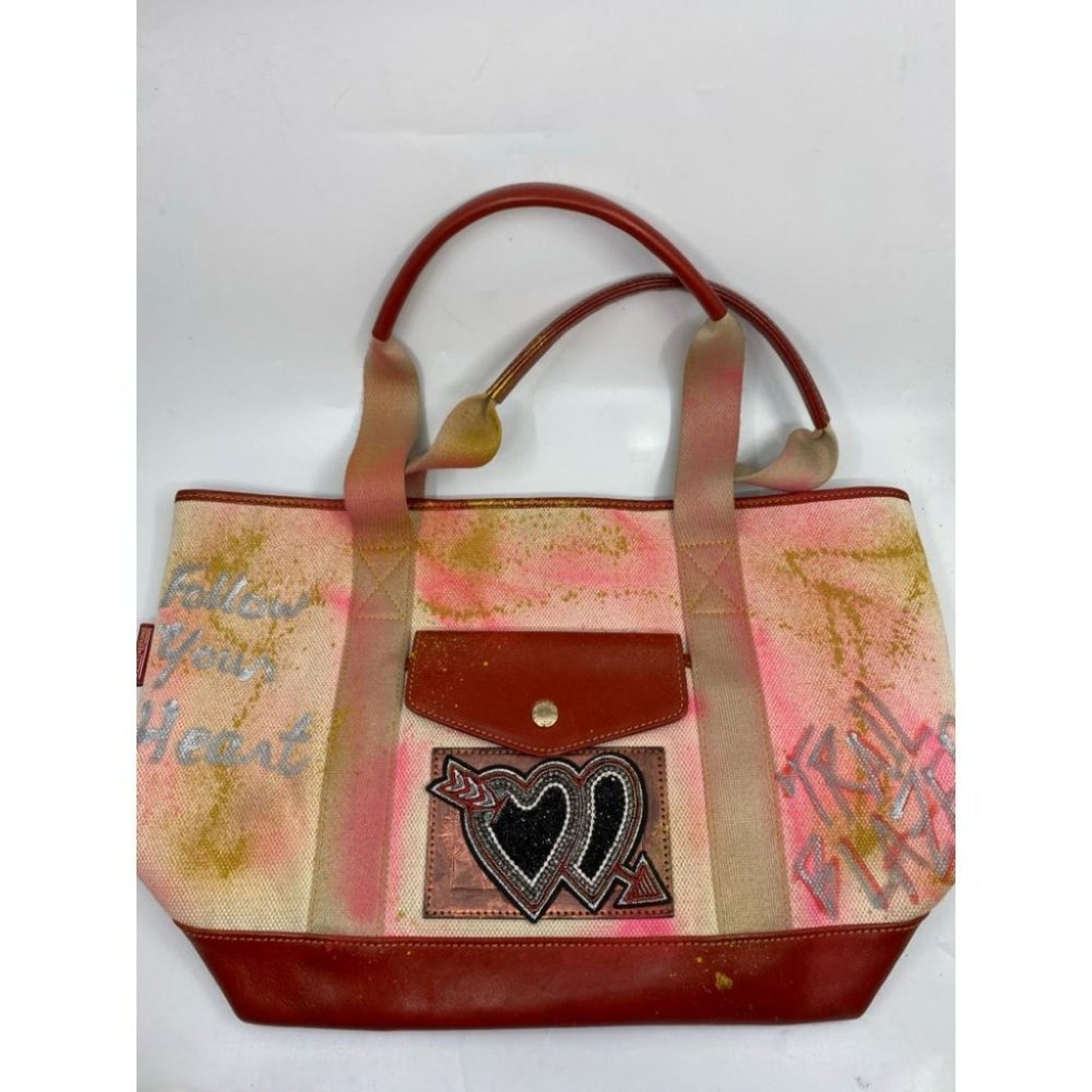 DOONEY & BOURKE Shoulder Bag Customized Pink Red