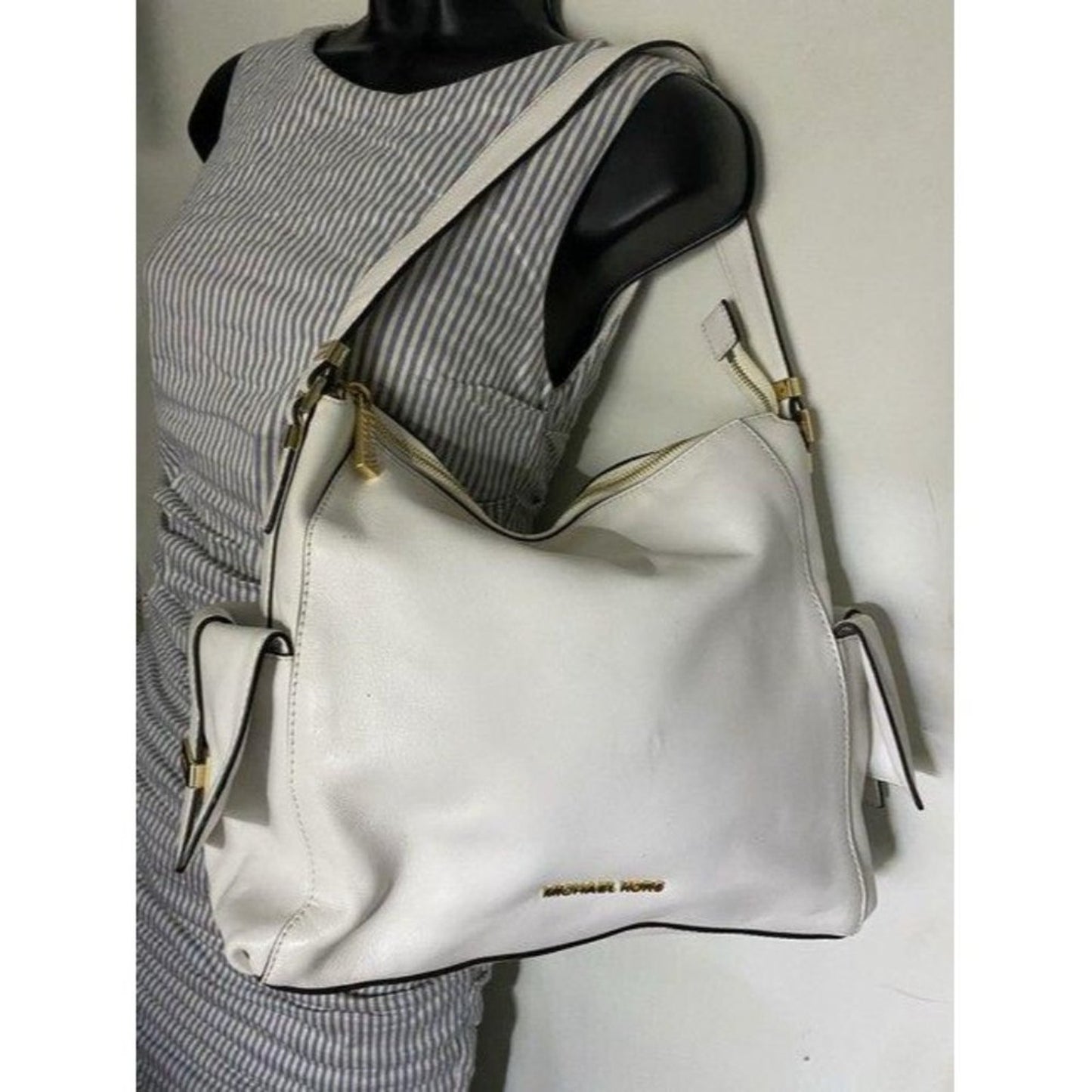 michael kors msrp white leather shoulder bag
