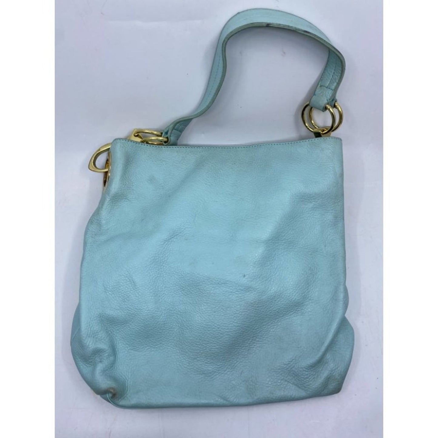 Anteprima Nueve Aqua Faux Leather Shoulder Bag