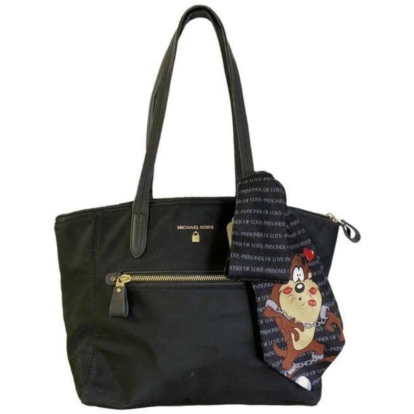 michael kors w large w looney tunes tie sash black
