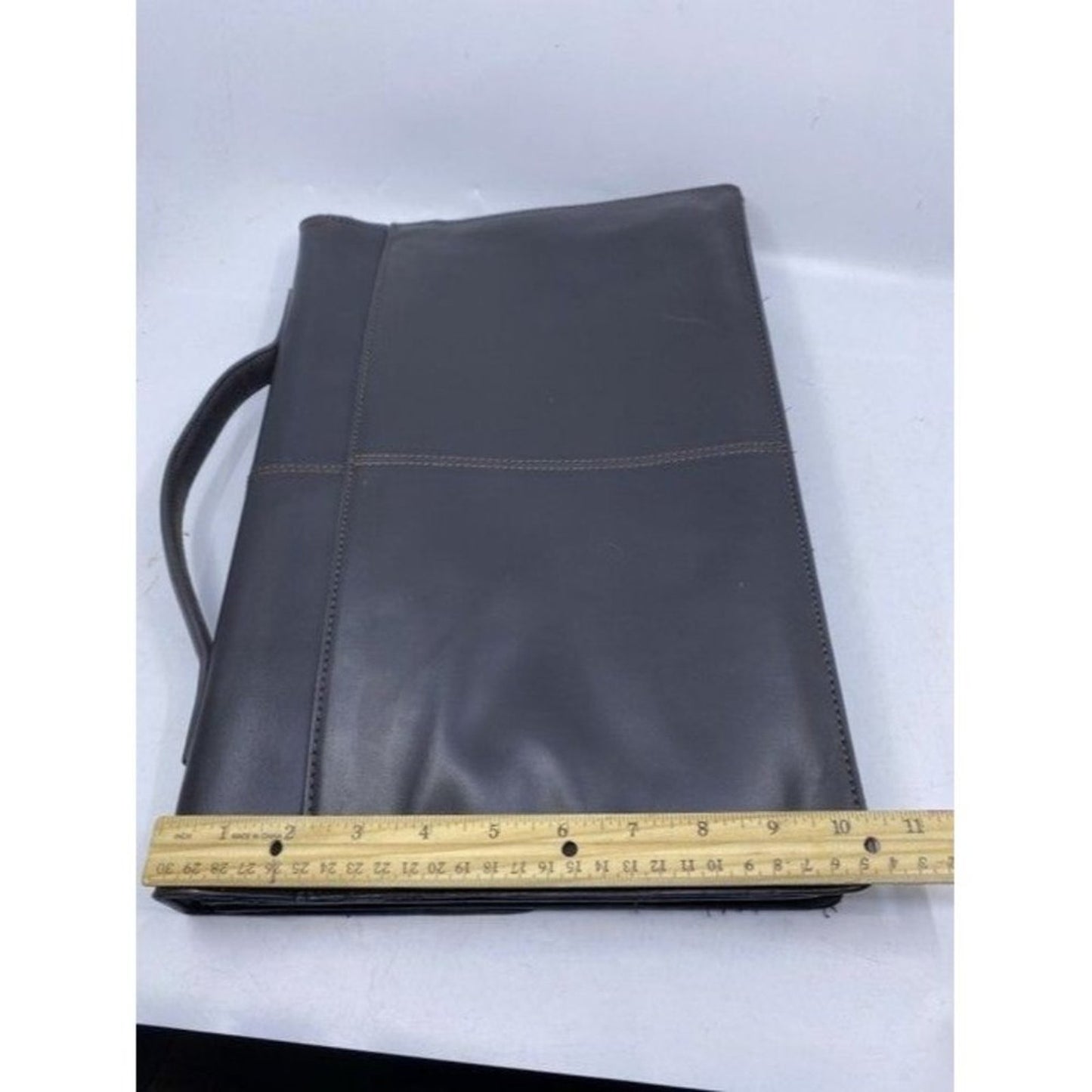 Cole Haan Briefcase Black Leather Messenger Bag