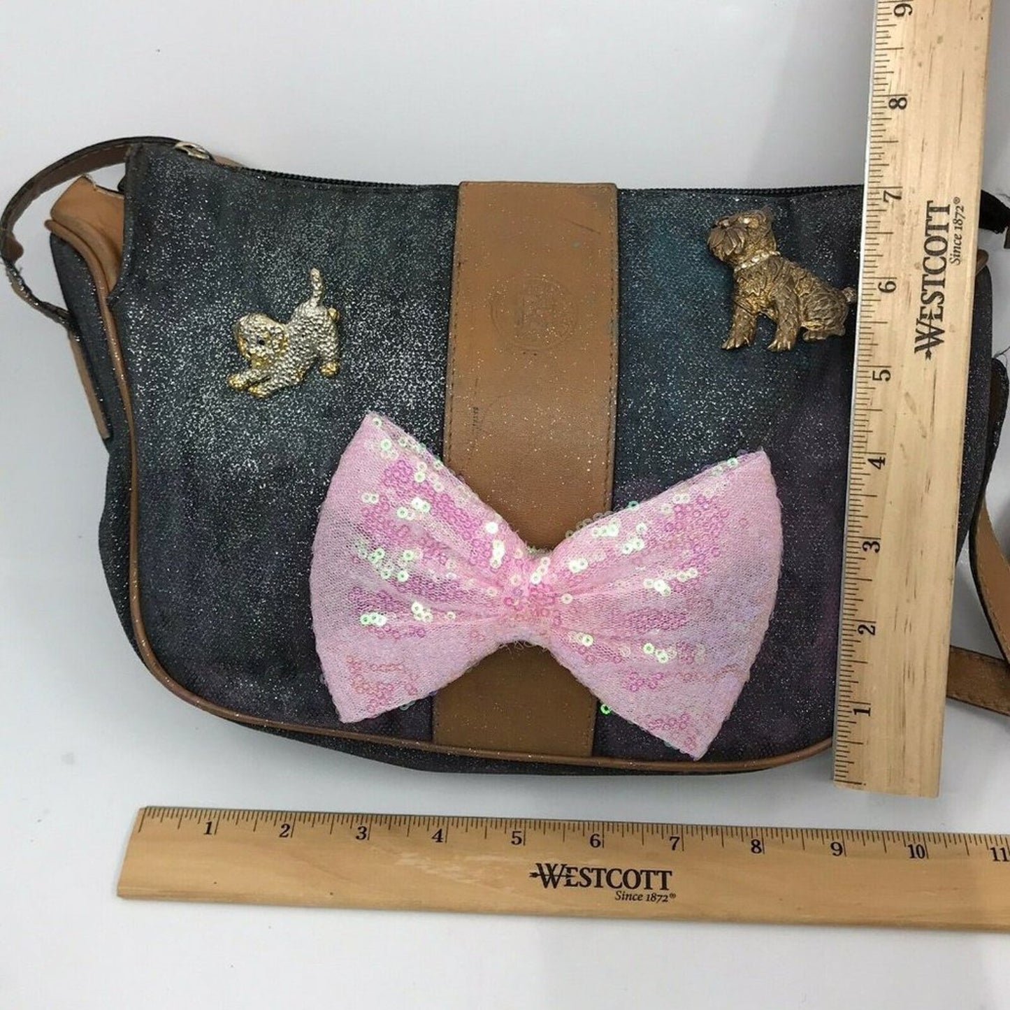 Fendi Vintage Bag Customized w/ Bow and Dog