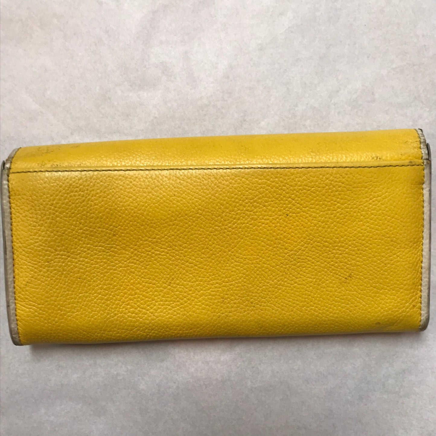 Coach Yellow Rouge Leather Wristlet