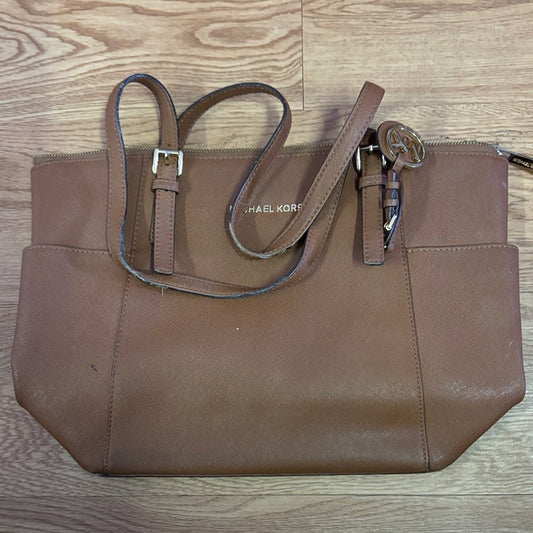 Michael Kors Tan Leather Shoulder Bag